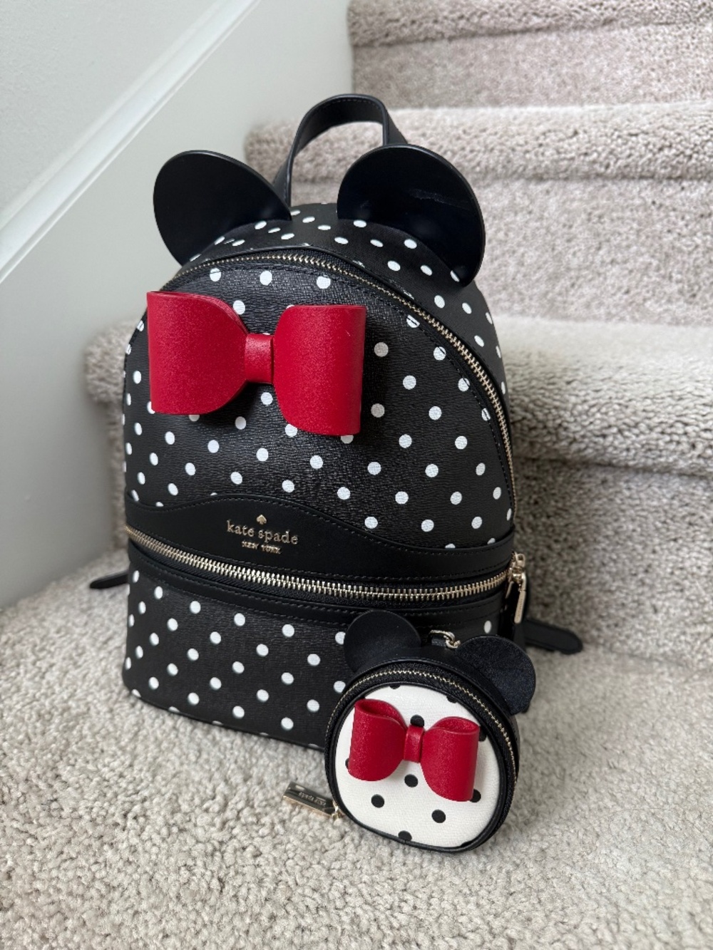 Kate spade Disney Minnie backpack and coin purse